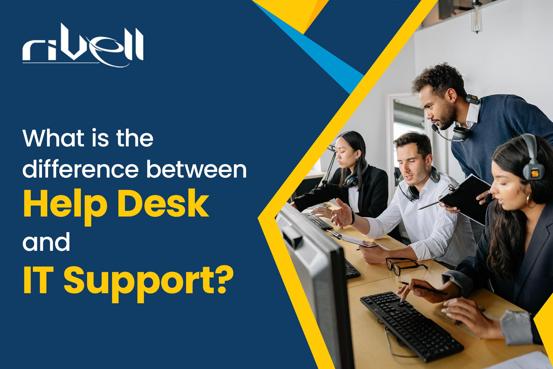 What is the difference between help desk and IT support