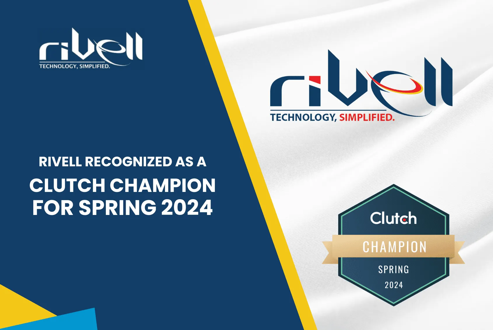 Rivell Honored as a Clutch Champion for Spring 2024