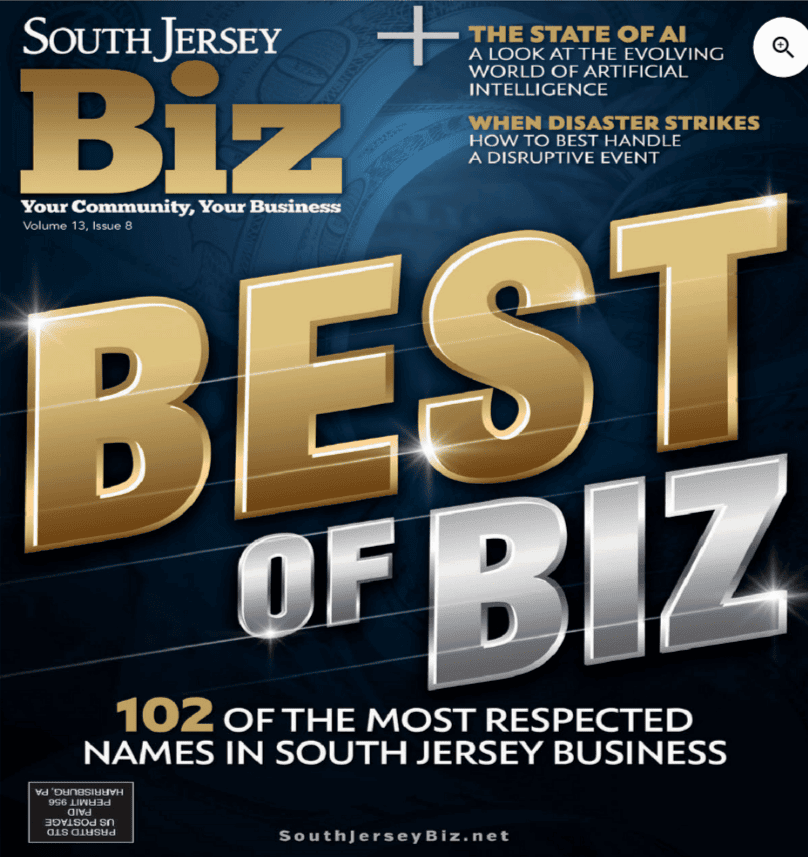 Archived image associated with the August 2023 South Jersey Biz issue containing the Best in Biz results