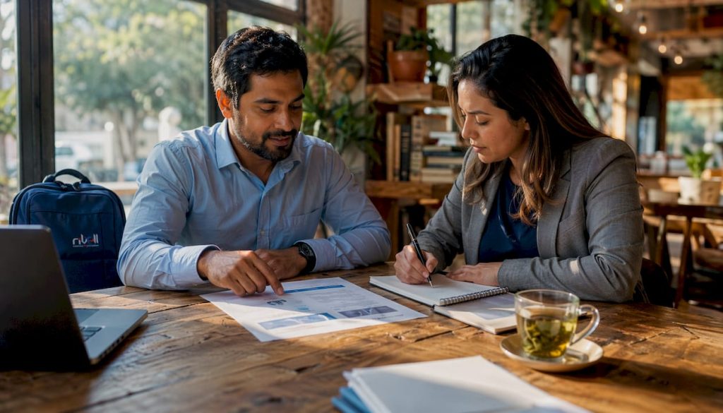 Small business IT support consultation scene