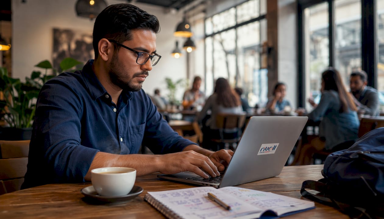 IT professional researching phishing targets