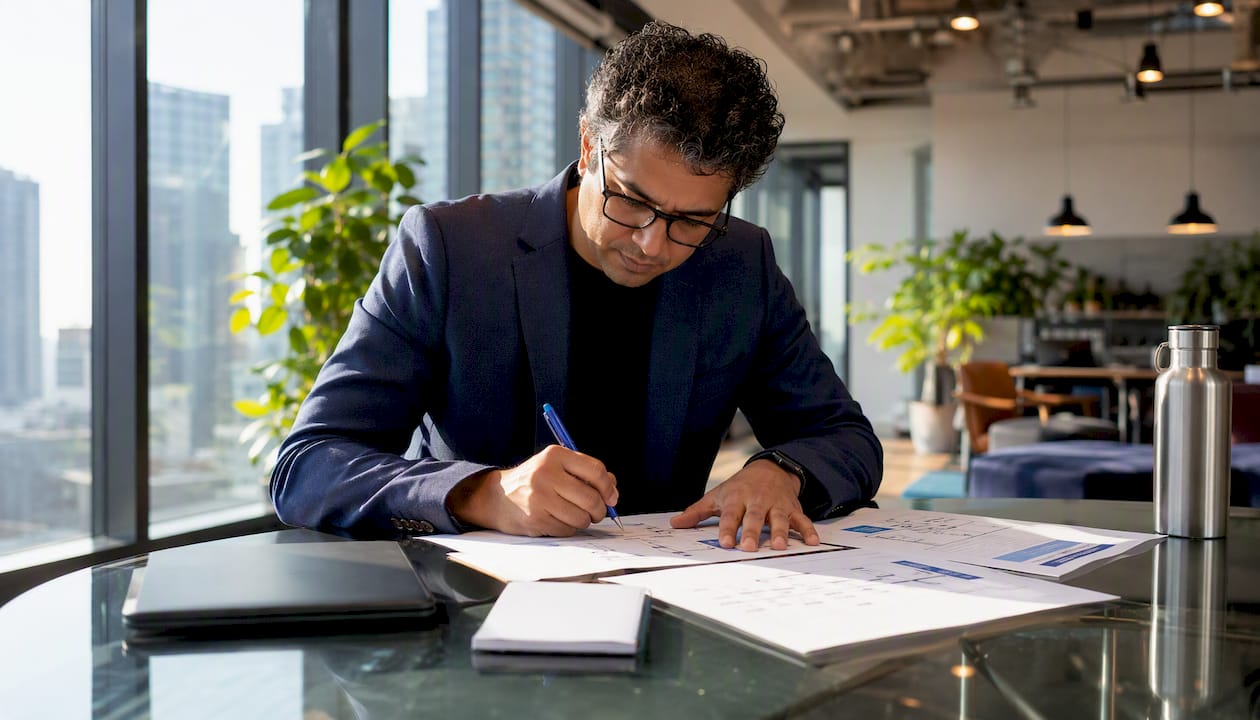 IT leader reviewing Microsoft 365 migration documents