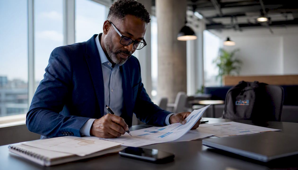 IT leader reviewing Zoom Phone and RingCentral documents